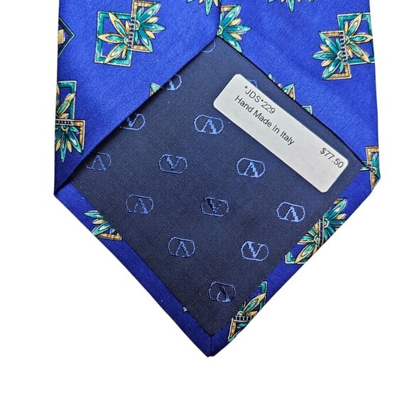 Valentino Cravatte New Men's Tie 100% Silk Italian Made Printed Long Necktie - Picture 6 of 8